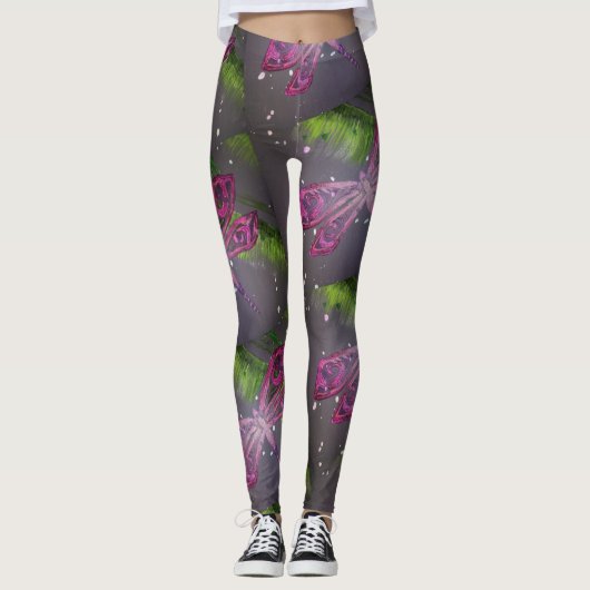 Libellen Broek Leggings (Voorkant)
