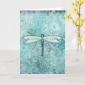 Libellen Damselflies Bloemen | WENSKAARTEN Kaart (Gele Bloem)