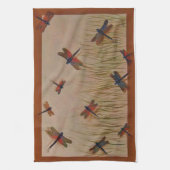 libellen "Dansend in the Marsh"-handdoek Theedoek (Verticaal)