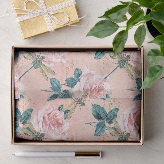 libellen Design 1 Weefselpapier Tissuepapier (Geschenk)