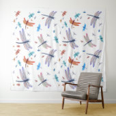 libellen drakenvlieg wandkleed (In Situ (horizontaal))