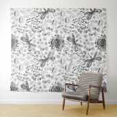 libellen en bloemen wandkleed (In Situ (horizontaal))