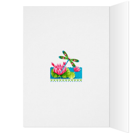 Libellen en lelies Kaart (Binnen (Links))