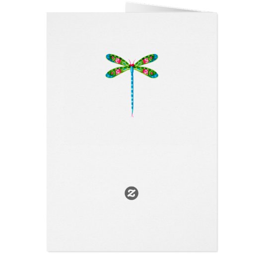 Libellen en lelies Kaart (Achterkant)