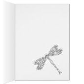 Libellen en lelies kleuren Kaart (Binnen (Rechts))