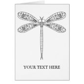 Libellen en lelies kleuren Kaart (Voorkant)