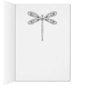 Libellen en lelies kleuren Kaart (Binnen (Rechts))