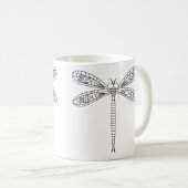 Libellen en lilies Mok om te schilderen (Voorkant rechts)