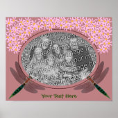 libellen en madeliefjes Creëer je eigen foto Poster (Voorkant)