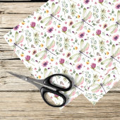 Libellen en wilde bloemen tissuepapier