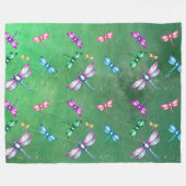 Libellen Fleece Deken (Voorkant (Horizontaal))