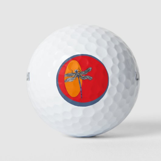 libellen golfbal golfballen (Voorkant)