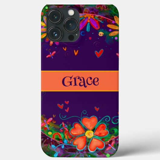 libellen harten grillig schattig Gepersonaliseerd Case-Mate iPhone Case (Achterkant)