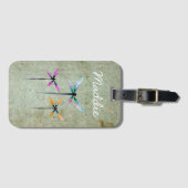  libellen illustratie waterverf bagagelabel (Voorkant (horizontaal))