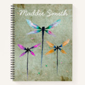 libellen illustratie waterverf notitieboek (Voorkant)