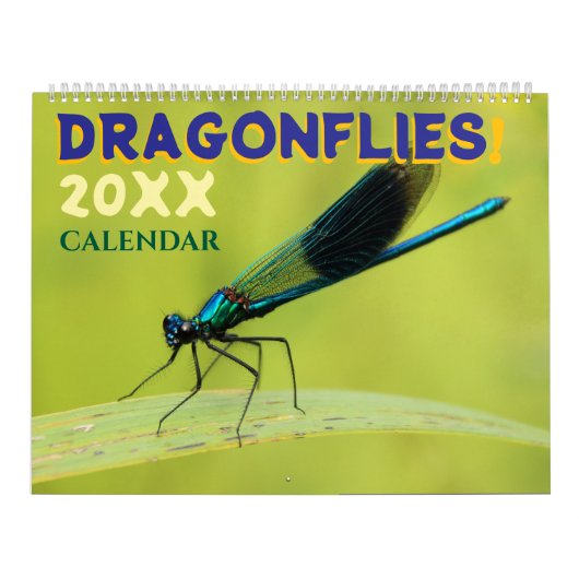 Libellen in de natuur muurkalender Cute Kalender (Hoes)
