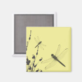 Libellen in het gras magneet (Voorkant / Achterkant)