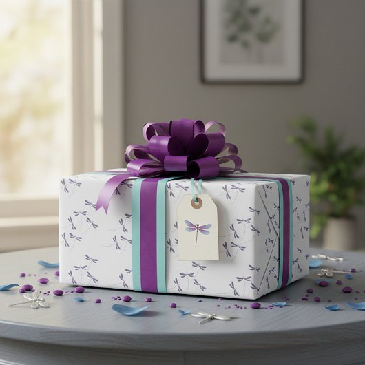 Libellen in vlucht cadeaupapier