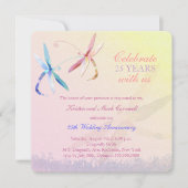 Libellen Koppel 25-jarig Huwelijksjubileum Kaart (Voorkant)