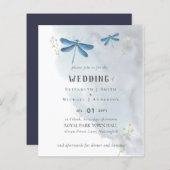 Libellen Magische Waterverf HUWELIJK Uitnodiging (Voorkant / Achterkant)