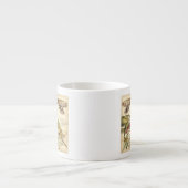 libellen met bladeren en vruchten espresso kop (Voorkant)