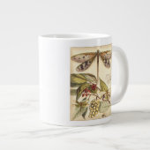 libellen met bladeren en vruchten grote koffiekop (Voorkant rechts)