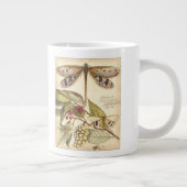 libellen met bladeren en vruchten grote koffiekop (Rechts)