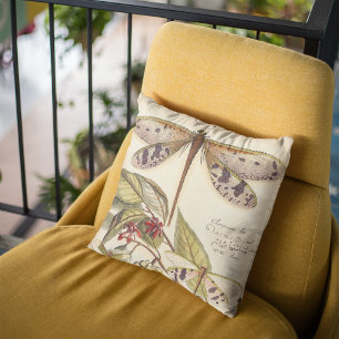 libellen met bladeren en vruchten kussen