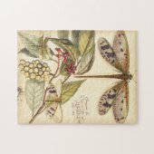 libellen met bladeren en vruchten legpuzzel (Horizontaal)