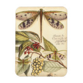 libellen met bladeren en vruchten magneet (Verticaal)