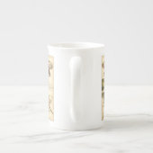 libellen met bladeren en vruchten porselein kop (Achterkant)