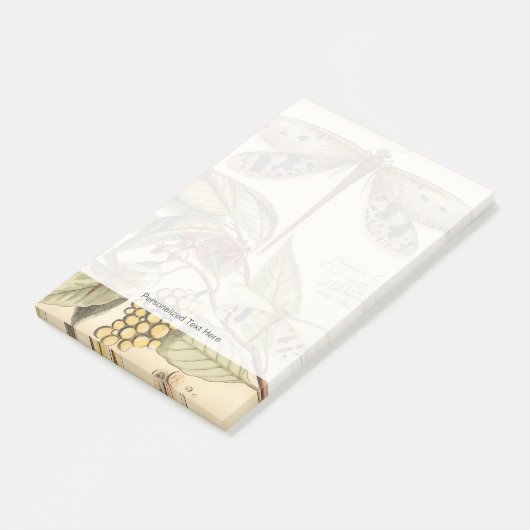 libellen met bladeren en vruchten post-it® notes (Schuin)