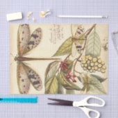 libellen met bladeren en vruchten tissuepapier (Craft)