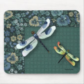 Libellen Mousepad (Pansies) Muismat (Voorkant)