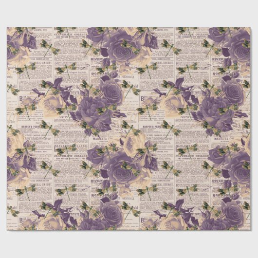  libellen Ontwerp 6 van de Reeks Cadeaupapier (Vlak)