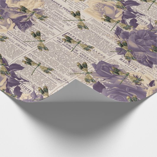 libellen Ontwerp 6 van de Reeks Cadeaupapier (Hoek)