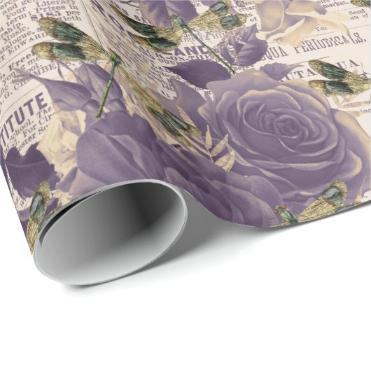  libellen Ontwerp 6 van de Reeks Cadeaupapier (Rol Hoek)