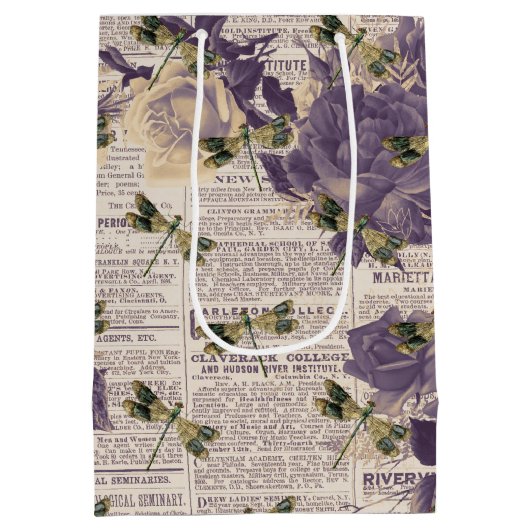  libellen Ontwerp 6 van de Reeks Medium Cadeauzakje (Achterkant)