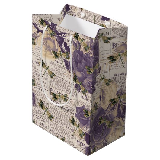  libellen Ontwerp 6 van de Reeks Medium Cadeauzakje (Achterkant Gekanteld)