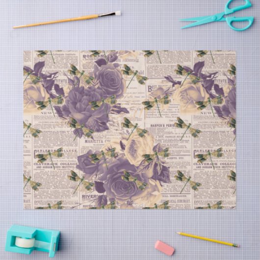 libellen Ontwerp 6 van de Reeks Tissuepapier (Craft)