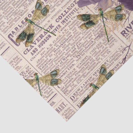 libellen Ontwerp 6 van de Reeks Tissuepapier (Detail)