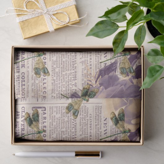  libellen Ontwerp 6 van de Reeks Tissuepapier (Geschenk)