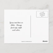 Libellen op bloemkorf briefkaart (Achterkant)