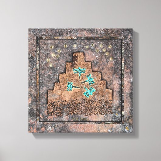 Libellen op de Berg Canvas Afdruk (Voorkant)