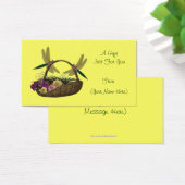 Libellen op mandje gepersonaliseerde cadeau Kaart  (Bureau)