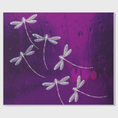 Libellen op water cadeaupapier (Vlak)