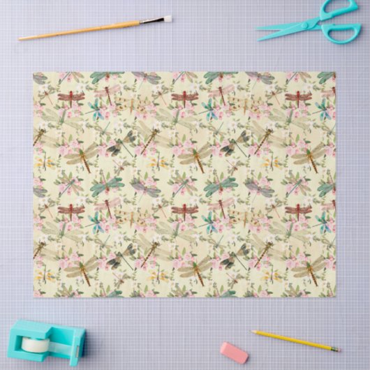 libellen Reeks Design 14 Weefselpapier Tissuepapier (Craft)