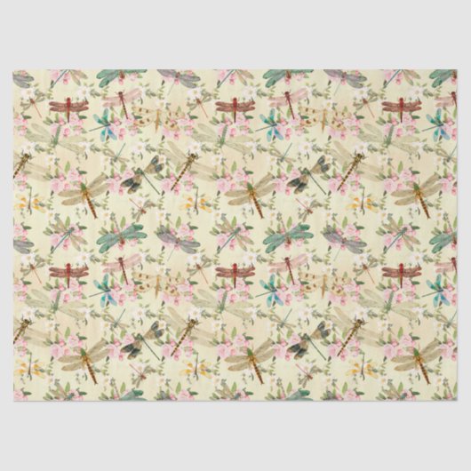  libellen Reeks Design 14 Weefselpapier Tissuepapier (Voorkant)