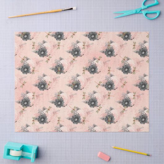 libellen Reeks Design 4 Weefselpapier Tissuepapier (Craft)