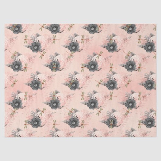 libellen Reeks Design 4 Weefselpapier Tissuepapier (Voorkant)